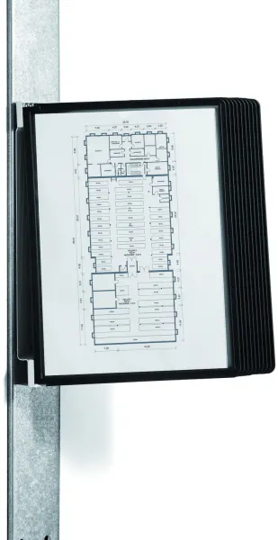 Durable Vario マグネットウォール 10 レジスターシステム ブラック A4