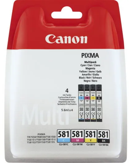 Canon CLI-581 マルチパック インクカートリッジ 多色