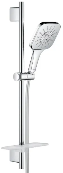 Grohe Rainshower SmartActive 130 Cube シャワーセット、3種類のスプレーパターン、クロム