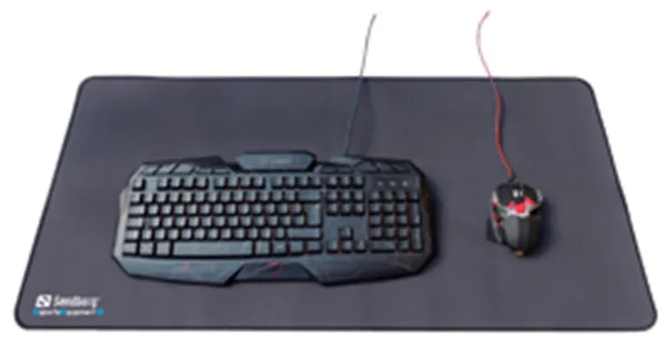 ゲーマーデスクパッド XXXL、ブラック (90x45cm)