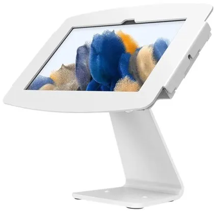 Compulocks Galaxy Tab A8 10.5インチ回転式カウンタースタンドキオスク - ホワイト